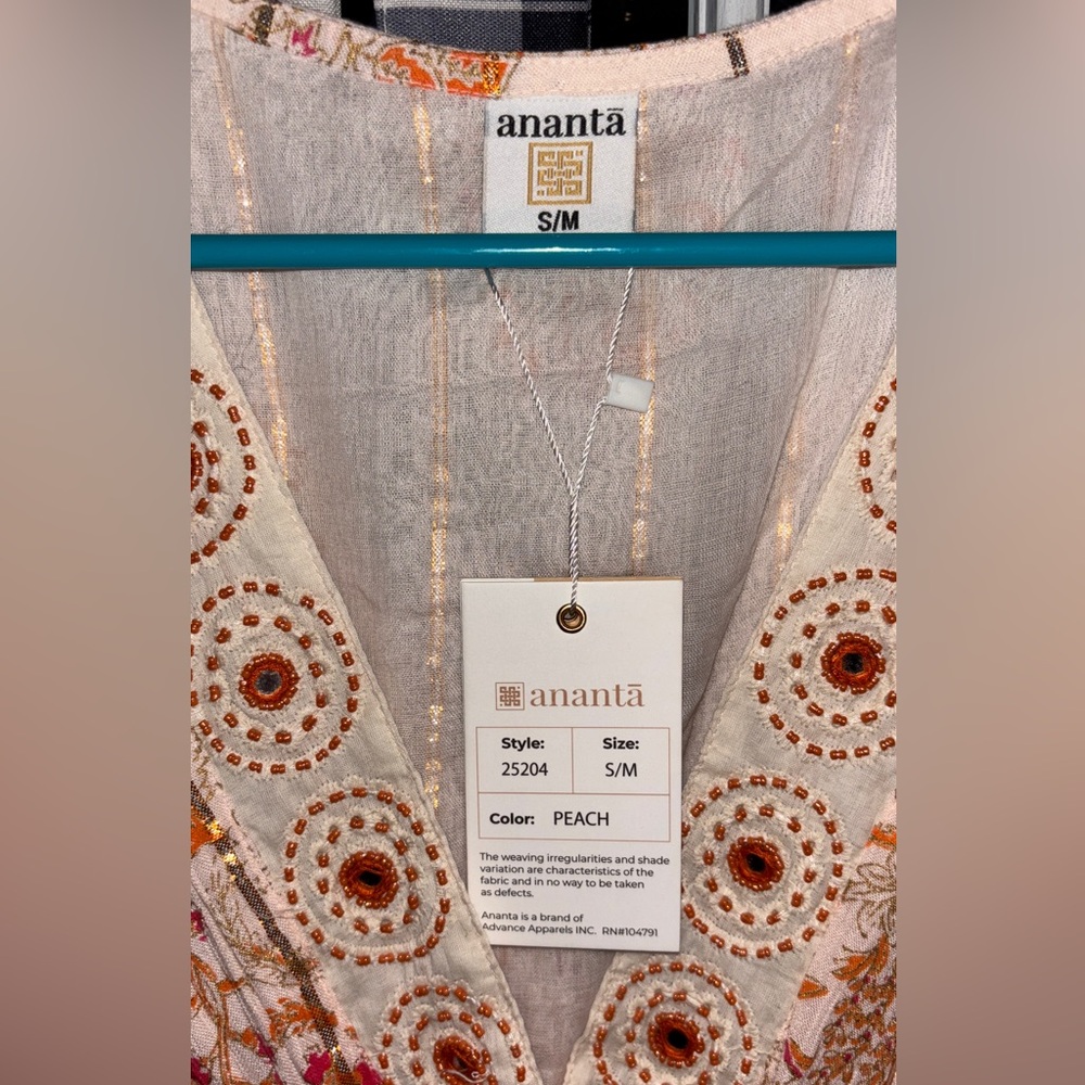 Ananta Boho Beautiful Metallic threaded MAXI~Made in India~BRAND NEW - Picture 14 of 16